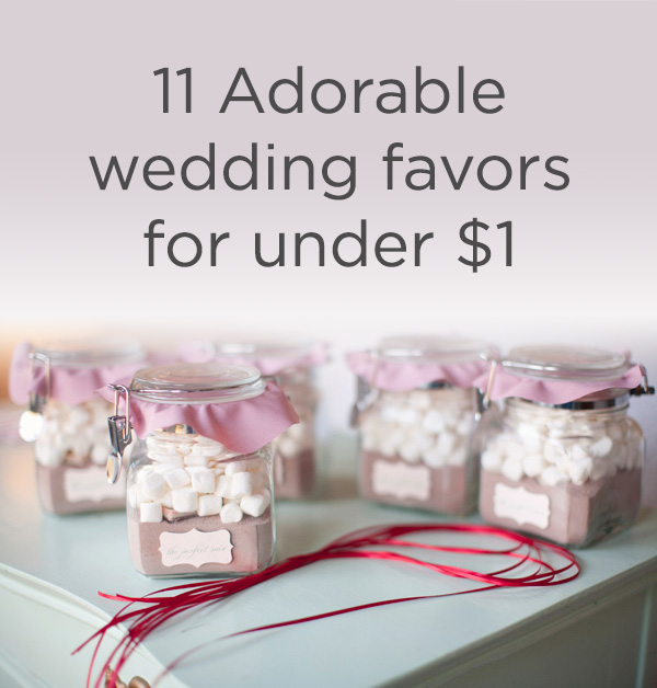 11 Adorable Wedding Favors for Under a Dollar WeddingMix Blog