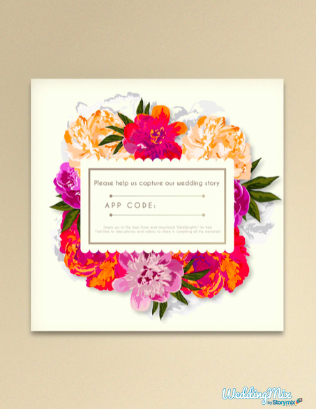 wedding bouquet table cards